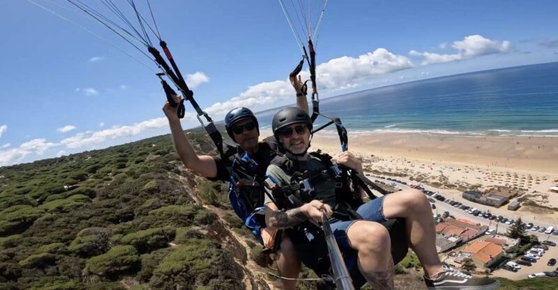 From Lisbon: Paragliding Tandem Flight - The Experience of Flying with a Skilled Pilot