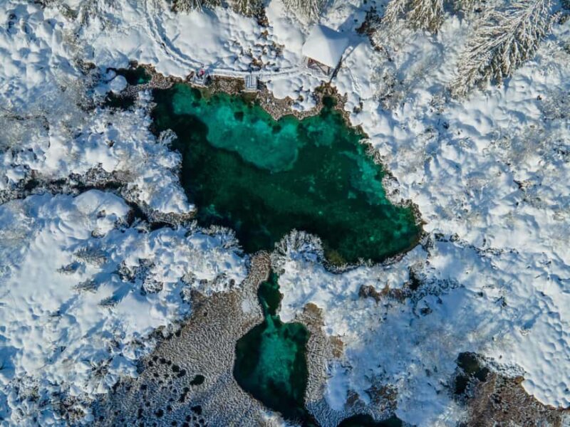 From Ljubljana: Year-round wonders of the Alps (Bled&beyond) - Relaxing at Lake Jasna with Mountain Backdrop