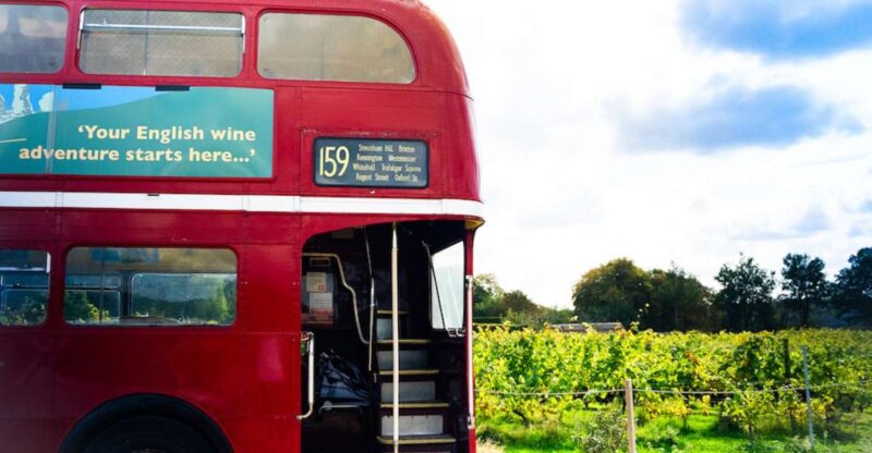 From London: Vintage Bus Wine Tour with Return Train Tickets - Key Points