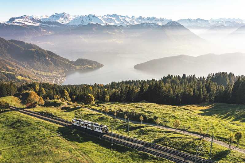From Lucerne: Classic Rigi Round Trip - Arriving at Vitznau and Boarding the Rigi Cog Railway