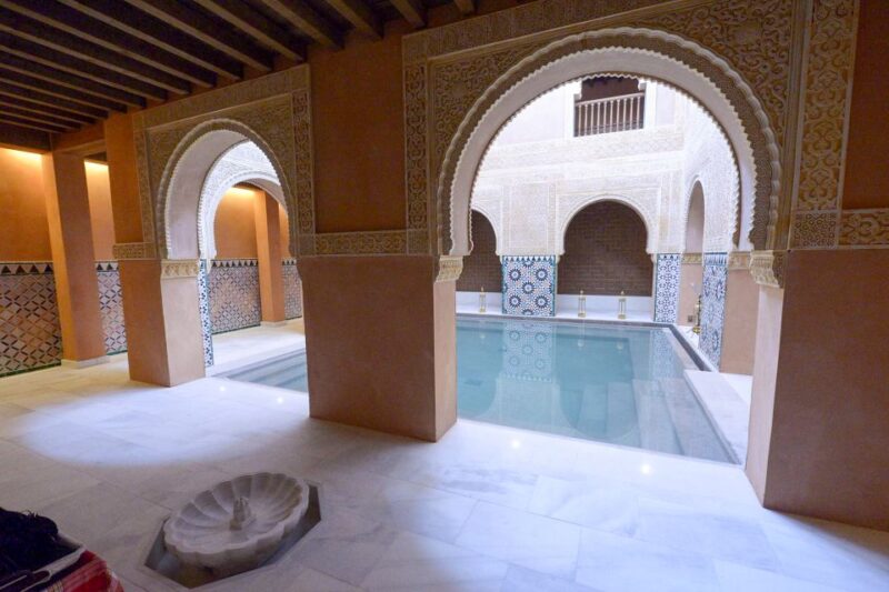 From Malaga: Hammam Bath, Kessa and Relaxing Massage Tour - The Relaxing Steam Room and Lounge Area