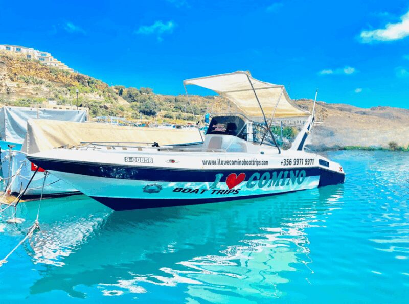 From Malta/Gozo: Comino & Crystal Lagoon Private Boat Trip - An affordable, private boat adventure in Malta and Gozo