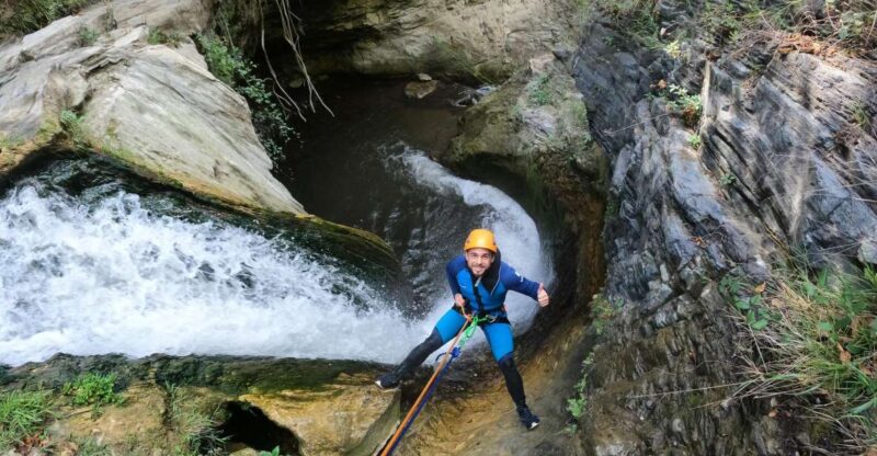 From Marbella: Canyoning guided tour at Sima del Diablo - Discovering the Sima del Diablo Ravine
