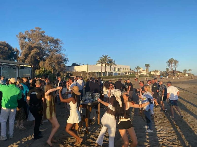 From Marbella/Estepona: Private nightlife VIP tour Transportation Drinks - Live DJ Music and the Perfect Party Vibe