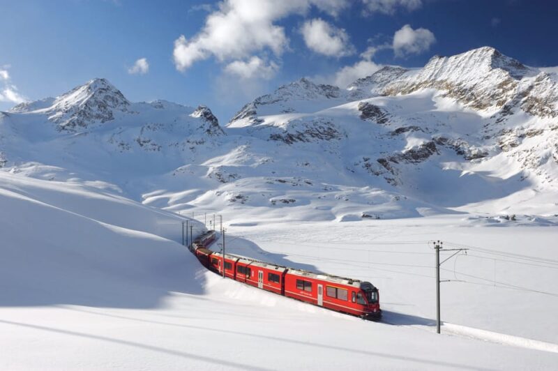 From Milan: Bernina Red Train to St Moritz Guided Tour - Starting from Milan’s Central Station Near Hotel Gallia