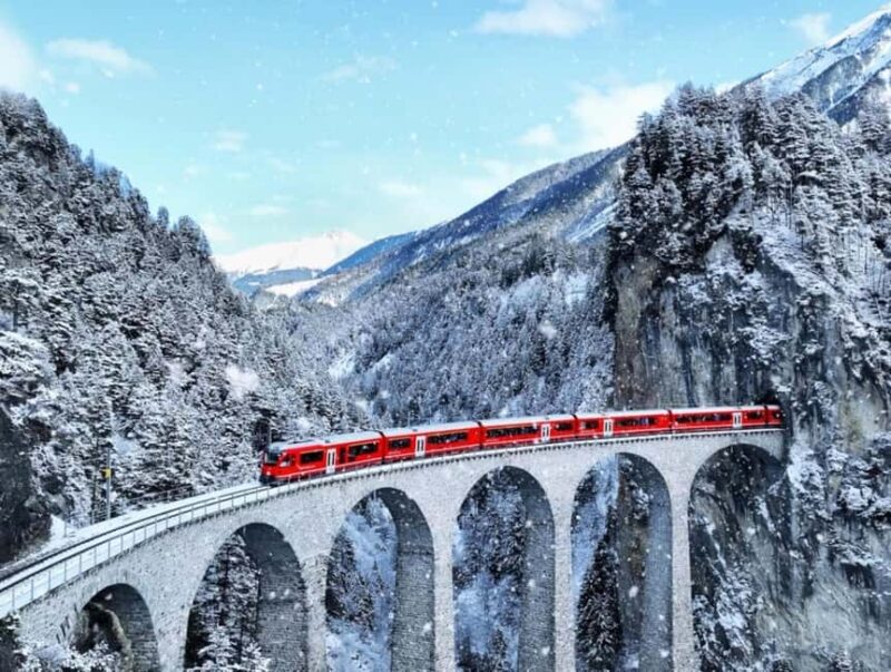 From Milan: Bernina Train, Swiss Alps & St. Moritz Day Trip - Key Points