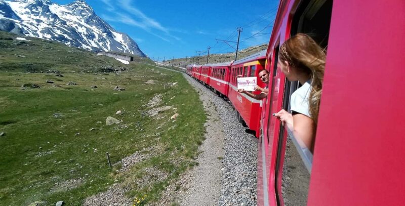 From Milan: Bernina Train, Swiss Alps & St. Moritz Day Trip - Cross into Switzerland at Maloja Pass