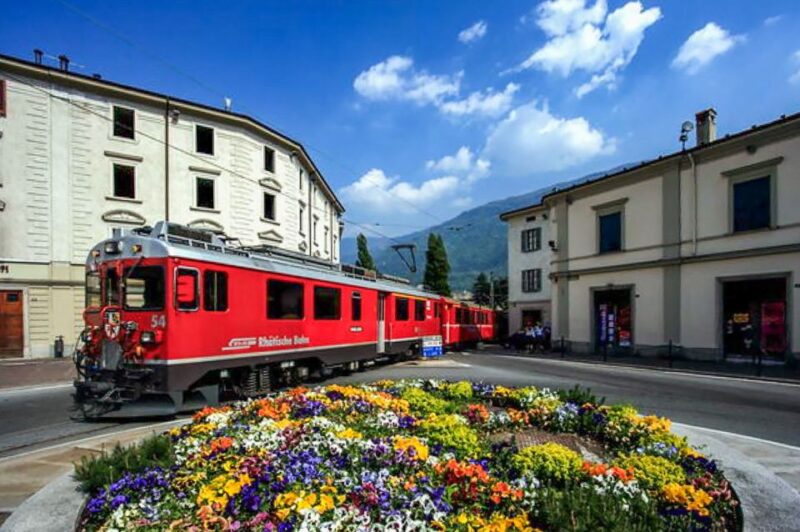 From Milan: Lake Como Cruise, St. Moritz & Bernina Red Train - Exploring the Glamorous Resort of St. Moritz