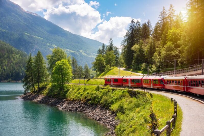 From Milan: St Moritz & Alps Day Trip with Bernina Red Train - Key Points