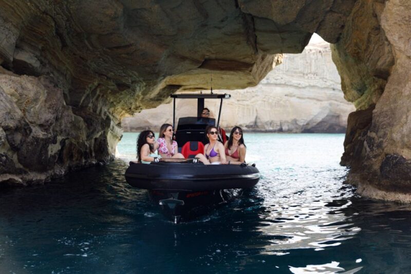 From Milos: Kimolos & Poliegos Islands Private Boat Tour - Activities, Sea Toys, and Refreshments on Board