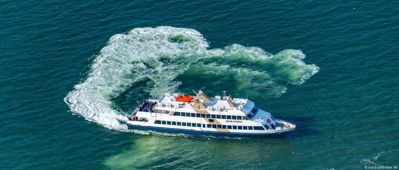 From Nordstrand to Hallig Hooge - Starting the Journey from Nordstrand and the MS "Adler-Express"