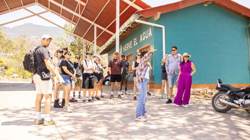 From Oaxaca de Juarez: Hierve el Agua and Mezcal Distillery - How the Tour Begins at the Meeting Point in Oaxaca