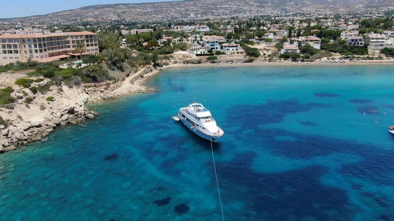 From Pafos: Ocean Flyer VIP Cruise - Adults Only - Two Swim Stops and Watersport Equipment