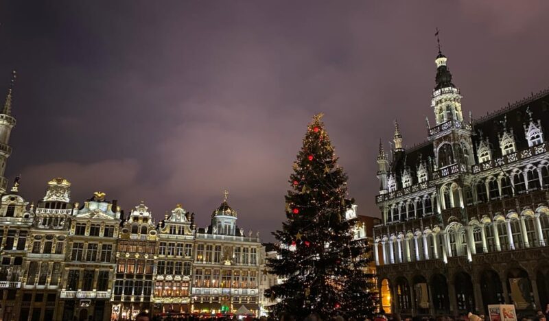 From Paris: Brussels Christmas Market, City Tour, ChocoStory - Key Points