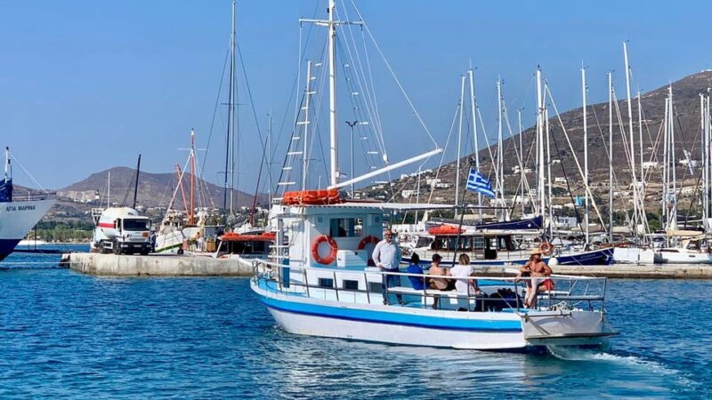 From Paros: Crab Island and Salt Lake Antiparos Boat Trip - Practical Details: Meeting Point and Booking