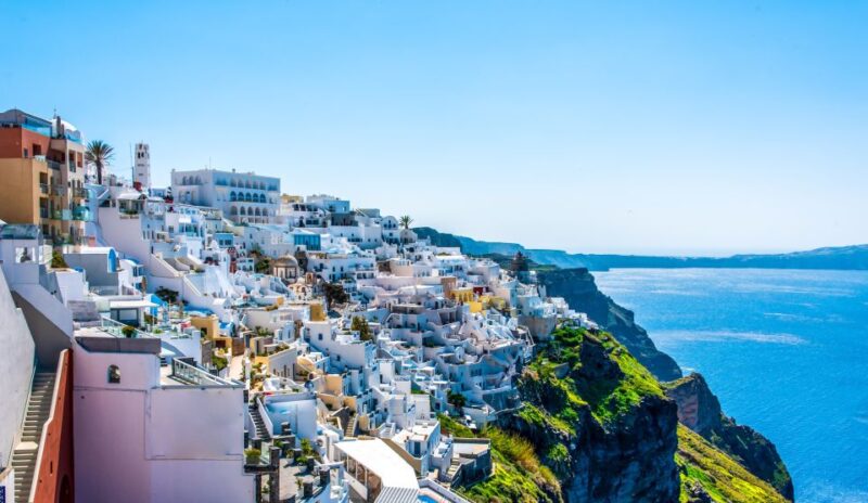 From Paros: Santorini Full-Day Boat Trip - The Bus Transfers and Guided Commentary in Santorini