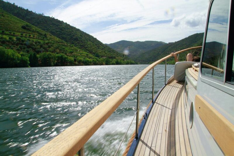 From Pinhão: Private Yacht Cruise along the Douro River - Inside the Boat: Lounge and Open Roof Options
