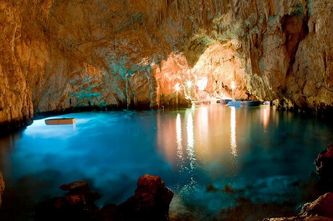 From Positano/Praiano: Private Amalfi Coast Half-Day Tour - Visiting the Emerald Grotto: Sparkling Water and Stalactites