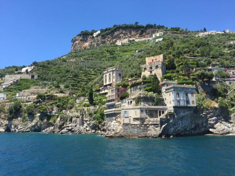From Praiano: Amalfi Coast Guided Private Cruise with Drinks - The Stop at Furore’s Fiord