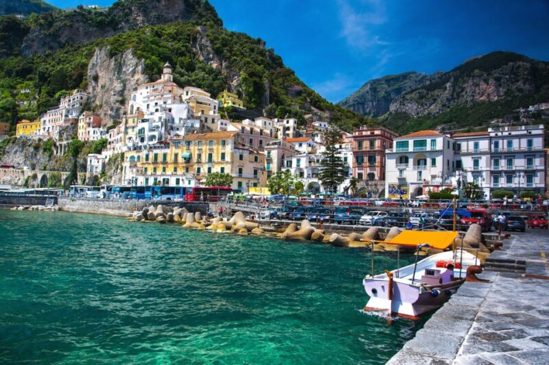 From Praiano: Amalfi Coast Guided Private Cruise with Drinks - Visiting Atrani, the Quaint Village