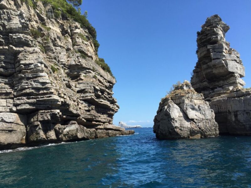 From Praiano: Amalfi Coast Guided Private Cruise with Drinks - Swimming and Relaxing in Secluded Inlets