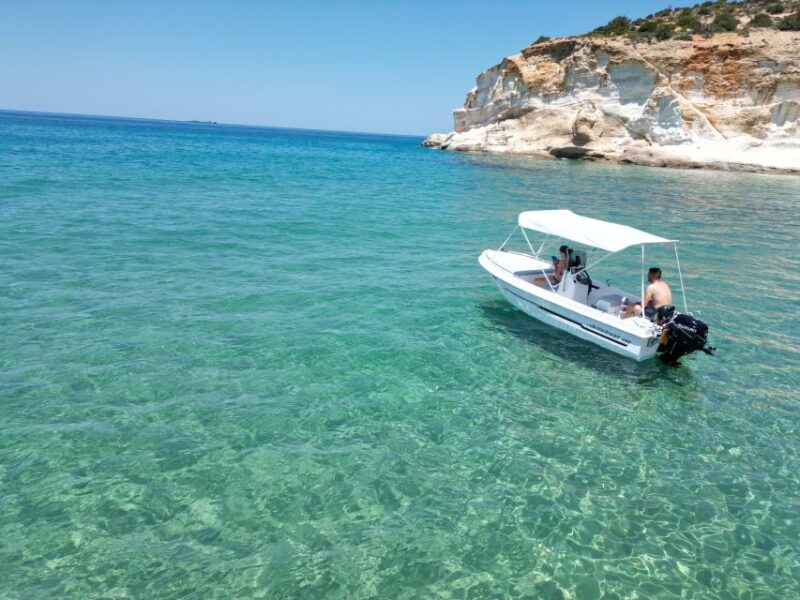 From Provatas Milos: Private Boat to Kleftiko with Guide - Snorkeling, Swimming, and Exploring