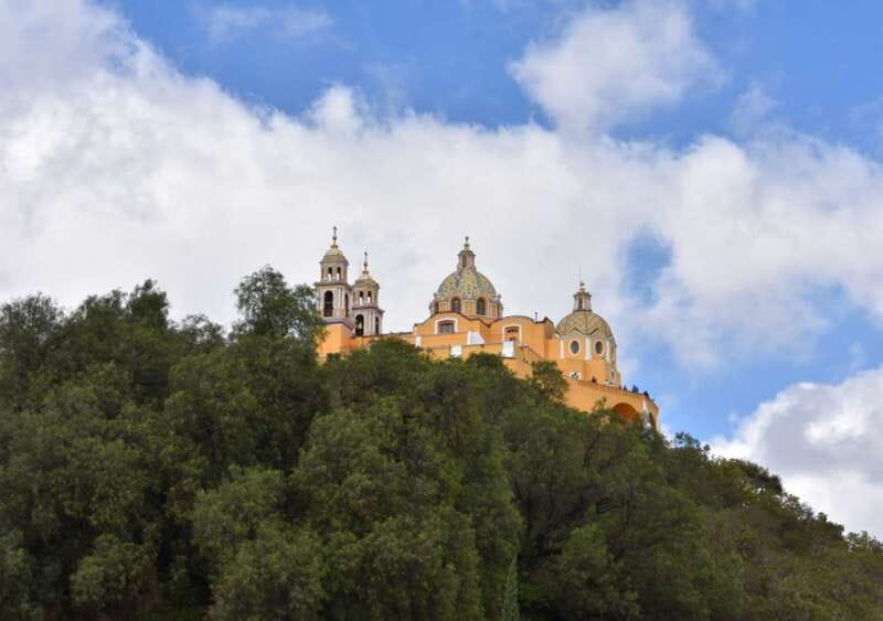 From Puebla: Cholula Pyramid and Churches all included - San Francisco Acatepec’s Talavera-Tiled Facade