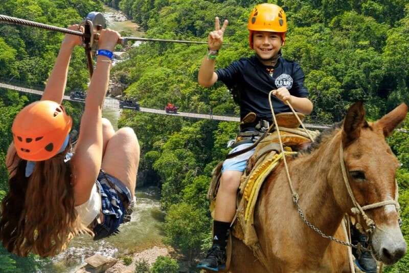 From Puerto Vallarta & Nuevo Vallarta: Canopy Zipline Tour - Mountain Hike and Mule Ride in the Sierra Madre