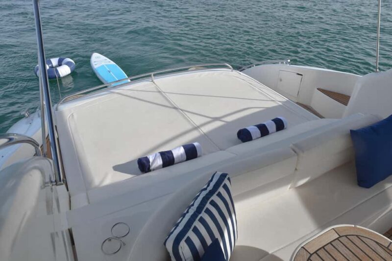 From Quarteira: Luxury Yacht Charter Algarve Coast & Benagil - The Comfort and Style of the Princess V50 Yacht
