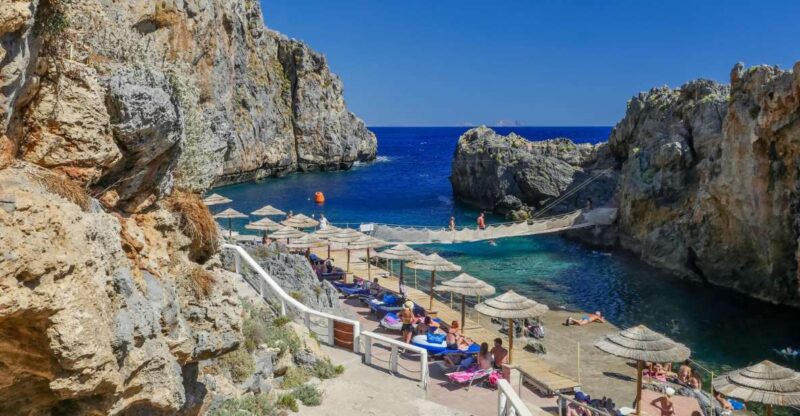 From Rethymno private full day tour to the south - Relaxing on the Exotic Kalypso Beach