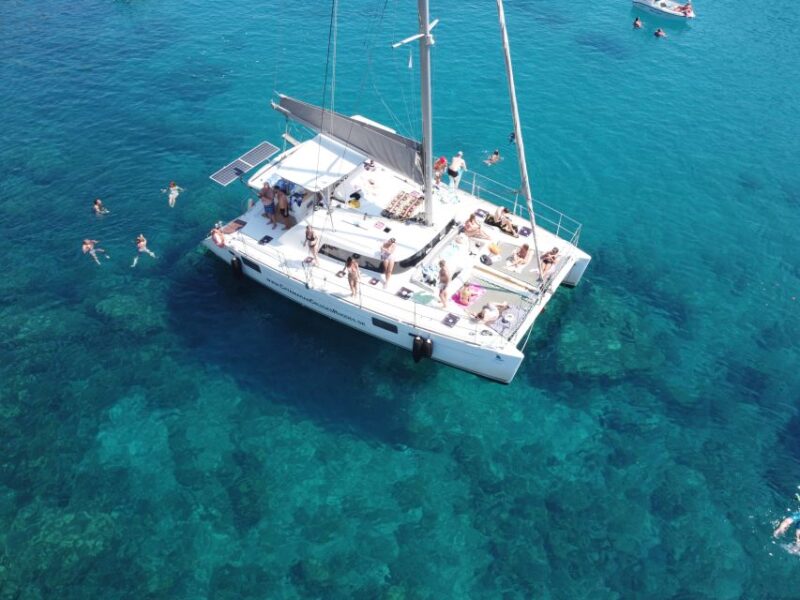 From Rhodes: Private Catamaran Cruise All Inclusive - Tsambika Beach: Crystal Clear Waters