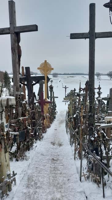 From (Riga) Jelgava train station: hill of crosses, Rundale - Explore the Iconic Hill of Crosses and the Stunning Rundale Palace in One Day