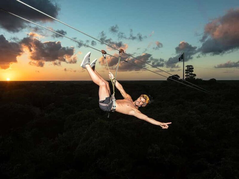 From Riviera Maya: Tickets to Xplor Fuego Night Park - Dazzling Activities Under the Night Sky