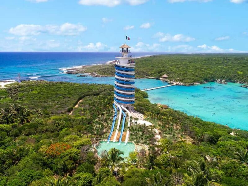 From Riviera Maya: Xel-Há All-Inclusive Park - The Lighthouse with 360° Views and the Slide