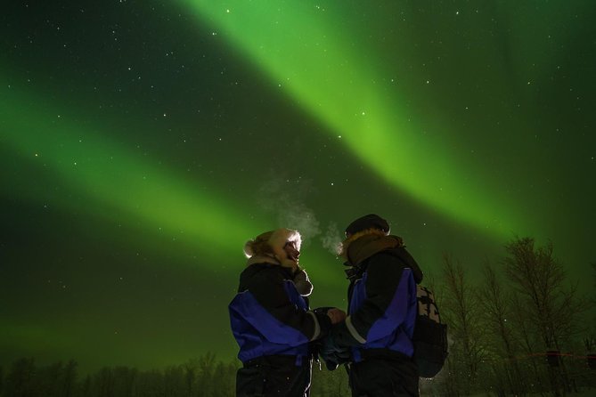 From Saariselkä: Northern lights tour to Lake Inari, incl. dinner - Dinner and Hot Drinks by the Campfire