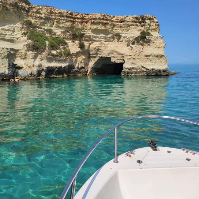 From San Foca: Boat Excursion Salento, Marine di Melendugno - Explore Salentos Coastline with a Salento Boat Excursion from San Foca