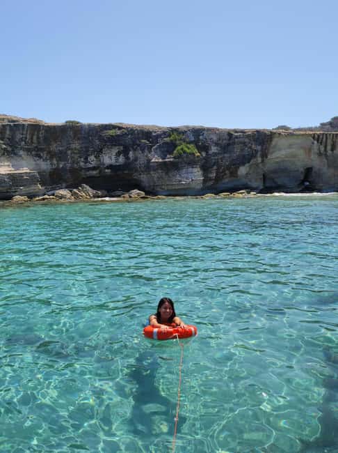 From San Foca: Boat Excursion Salento, Marine di Melendugno - Onboard Comforts and Activities