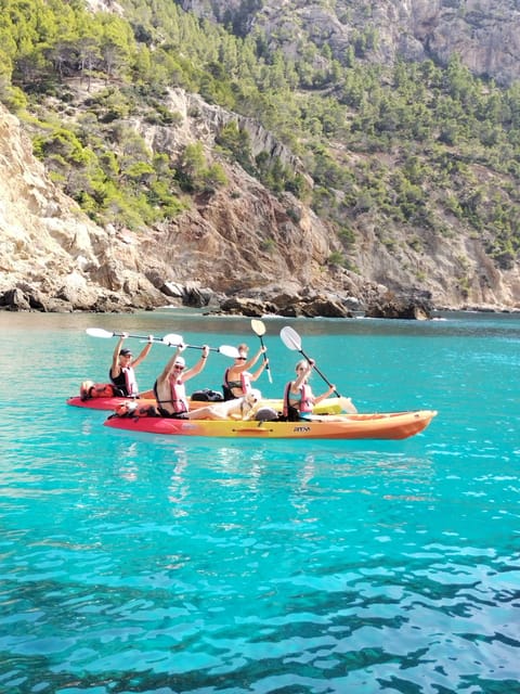 From Sant Elm: kayak tour into the sunset - picnic included - Snorkeling and Swimming at Cala en Basset