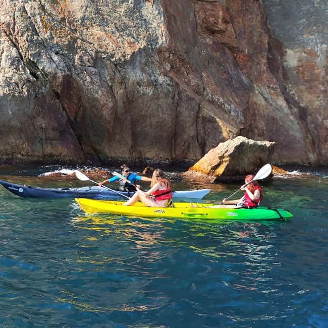 From Sant Feliu de Guíxols: Kayak and Snorkel in Costa Brava - The Guide and Group Experience