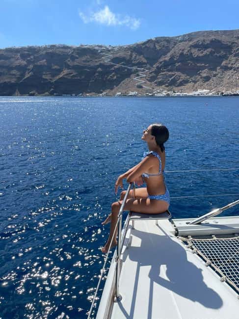 From Santorini: Full-Day Escape Cruise to Ios - Snorkeling and Refreshments on the Water
