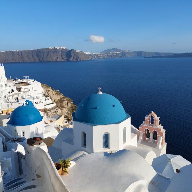 From Santorini: Guided Oia Morning Tour with Breakfast - Visiting the Three Bells of Fira for Classic Views