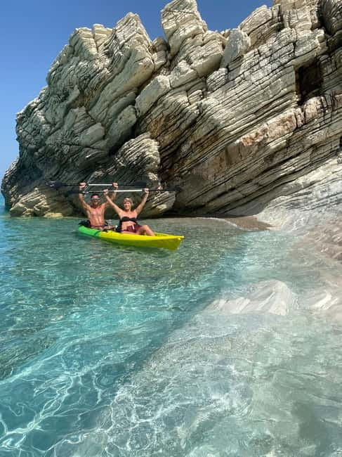 From Saranda: Lukova Kayak & SUP Tour with Transfer - Explore the Albanian Coast by Kayak or SUP with Transfer from Saranda