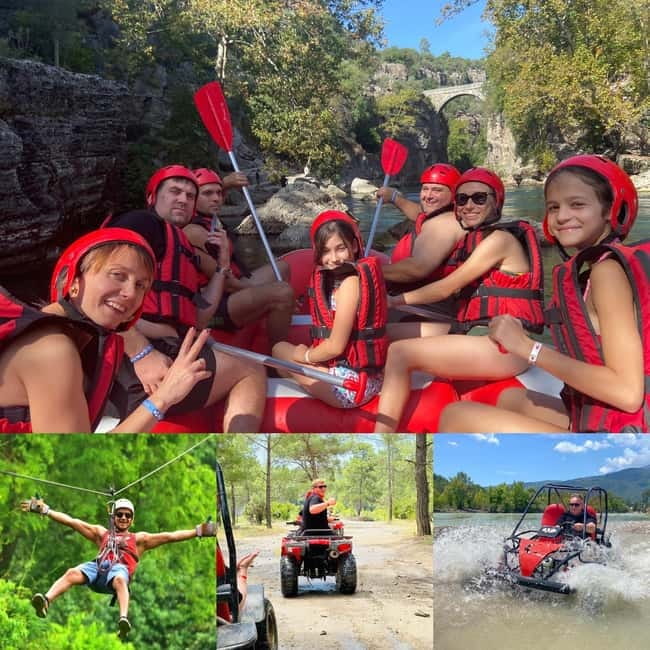 From Side/Belek/Antalya: Vip Rafting, Quad & Zip Combo Tour - Ziplining and Quad Biking Options in the Combo Package