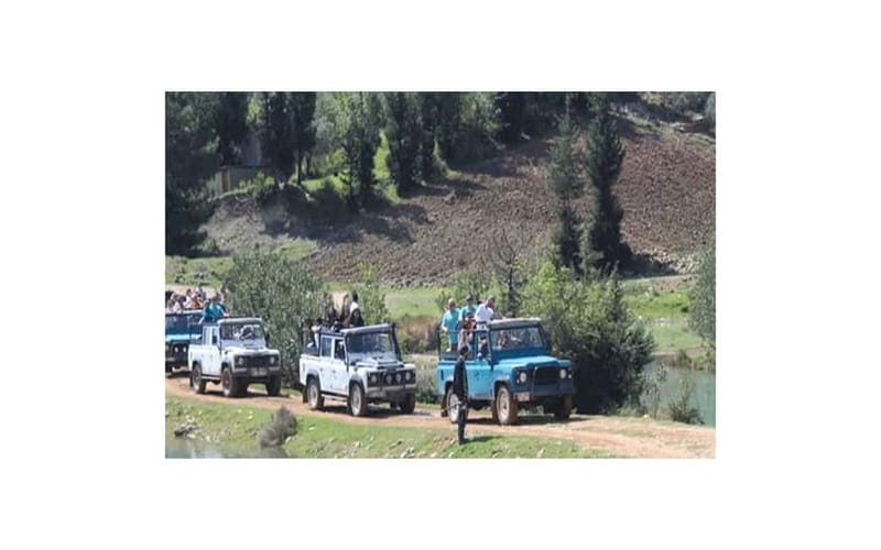 From Side Jeep Safari Off-Road and Boat Tour with Lunch - Exciting Off-Road Jeep Safari with Colourful Vehicles and Stunning Views