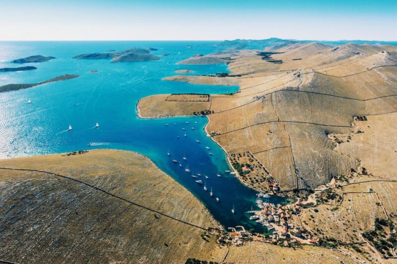 From Sinj: 1.5-Hour Private Flight over Kornati & ibenik - The Flight Path Over the Kornati Islands