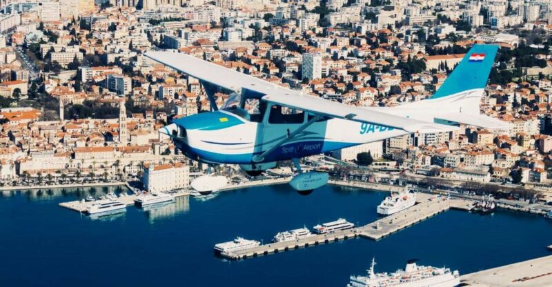 From Sinj: Panoramic Flight over Split - From Sinj: Panoramic Flight over Split – A Bird’s-Eye View of Dalmatia’s Coastal Beauty