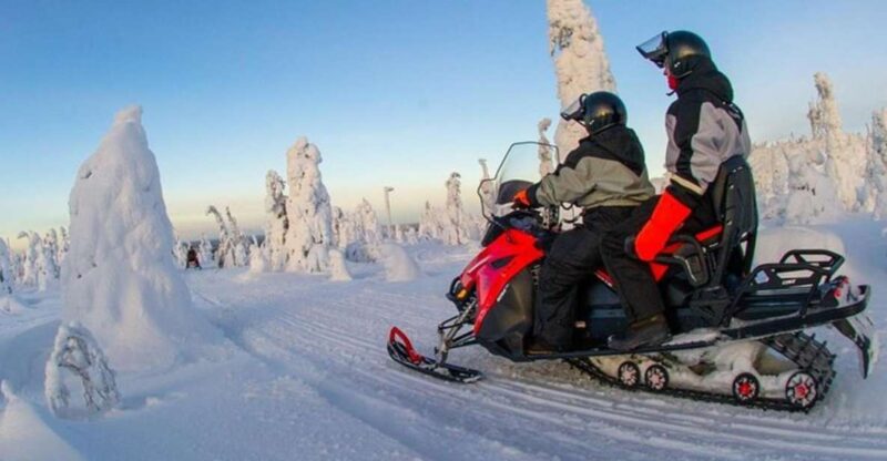 From Sirkka: Lapland Snowmobile Safari in Levi - The Route: Scenic Snow-Covered Terrain
