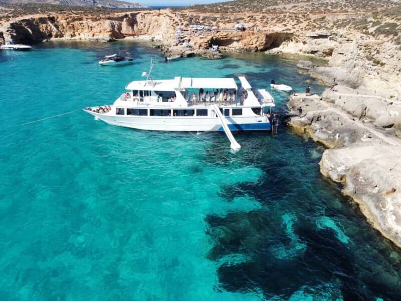 From Sliema: Comino, Crystal Lagoon, and Blue Lagoon Cruise - The Waterslide and Onboard Facilities