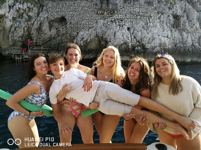 From Sorrento: Capri Boat Tour TOP SELLER - Roman Ruins and Old Towers of Saracen Pirates