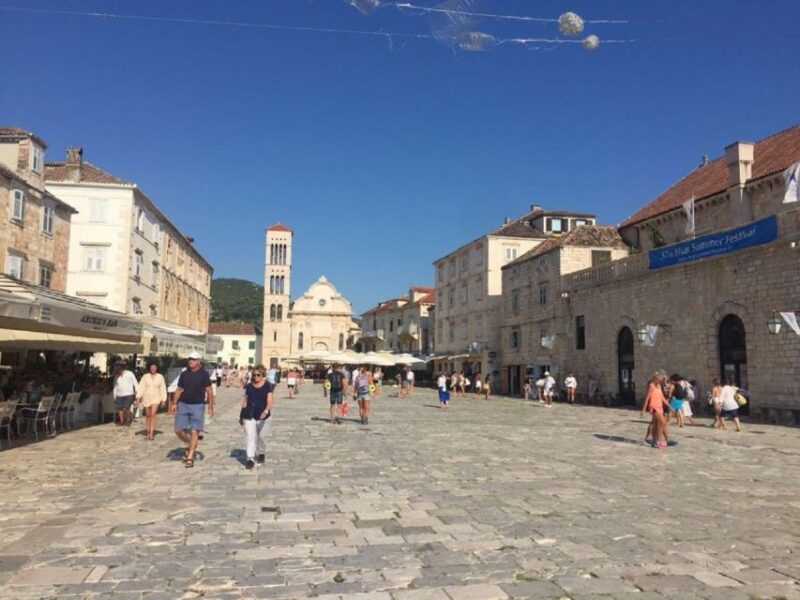 From Split: Blue Cave, Hvar and 5 Islands Private Tour - Discovering the Old Town of Hvar and Its Fortress
